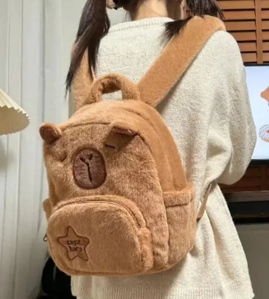 Cuddly Capybara Plush Backpack