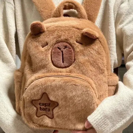 Cuddly Capybara Plush Backpack